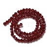 Transparent Electroplate Glass Beads Strands GLAA-F029-4mm-C27-2