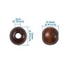 Craftdady Natural Wood Beads WOOD-CD0001-02-13
