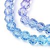 Transparent Glass Beads Strands GLAA-E036-07M-4