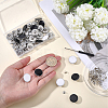 40Sets 2 Colors Alloy Enamel Buttons BUTT-GF0004-28-3