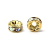Brass Rhinestone Spacer Beads RB-A014-Z6mm-28G-3