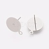 Iron Stud Earring Findings X-IFIN-F150-01P-2