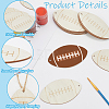 20Pcs Unfinished Wood Pendant Decorations WOOD-SP0001-35B-5