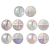 UV Plating Luminous Transparent Acrylic Beads OACR-P010-05-1