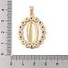 Brass Cubic Zirconia Pendants KK-Z050-17G-02-3