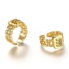 Brass Micro Pave Clear Cubic Zirconia Cuff Rings RJEW-H541-01E-G-2