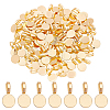 DICOSMETIC 100Pcs Tibetan Style Alloy Glue On Flat Pad Pendant Bails FIND-DC0002-16-1