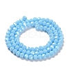 Electroplate Opaque Glass Beads Strands EGLA-A035-P4mm-A08-2