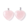 Natural Rose Quartz Pendants X-G-G956-B53-FF-2