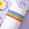 7 PCS Rainbow Style Glass Seed Beads Bracelets for Women BJEW-JB10067-2
