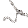 304 Stainless Steel Coffee Bean Chain Necklaces NJEW-JN02917-3