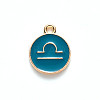 Alloy Enamel Pendants ENAM-S124-01B-05K-2