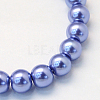 Baking Paint Pearlized Glass Pearl Round Bead Strands HY-Q003-6mm-09-2