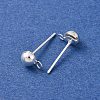 Brass Stud Earring Findings LS-KK-G604-01S-02-2