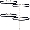4Pcs Leather Choker Necklaces NJEW-SC0001-69-1