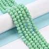 Electroplate Glass Beads Strands EGLA-A034-P8mm-B22-4