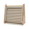Velvet with Wood Jewelry Display Stands NDIS-F004-04A-1
