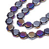 Electroplate Glass Beads Strands EGLA-N002-27-G02-3