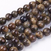 Natural Tiger Eye Round Bead Strands X-G-R200-10mm-1