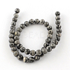 Natural Map Stone/Picasso Stone/Picasso Jasper Beads Strands G-S188-4mm-3