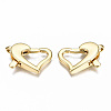 Brass Lobster Claw Clasps KK-Q252-010G-NF-2
