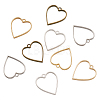 Rack Plating Alloy Open Back Bezel Pendants PALLOY-TA0001-28-3