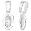 2Pcs 925 Sterling Silver Pinch Bails STER-BBC0007-54-1