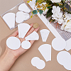 2 Bags 2 Styles Paper Quilting Templates DIY-DC0003-02-3