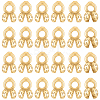 28Pcs Brass Bead Tips FIND-BBC0005-09G-1