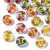 Transparent Electroplate Acrylic Beads TACR-S273-07-1