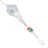 Glass Hot Air Balloon Hanging Suncatchers HJEW-JM04569-02-4