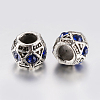 Tibetan Style Alloy Rhinestone European Beads PALLOY-F200-05B-2