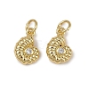 Brass Micro Pave Cubic Zirconia Pendants KK-I358-065G-04-1