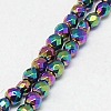 Electroplate Non-magnetic Synthetic Hematite Beads Strands X-G-J169B-2mm-05-3