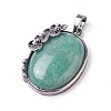 Natural Green Aventurine Pendants G-I220-A01-1