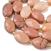 Natural Rouge Jade Beads Strands G-A295-A10-01-4