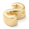 Rack Plating Brass Slide Charms KK-M254-15G-S-2