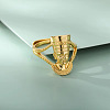 Brass Adjustable Finger Rings FS-WGCBB08-01-2