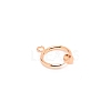 Brass Clip-on Hoop Earring Findings KK-WH0047-02B-2