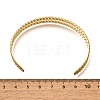304 Stainless Steel Open Cuff Bangles for Women BJEW-Z083-02G-08-5