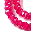 Baking Electroplate Glass Beads Strands DGLA-A039-J6MM-B21-3