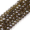 Electroplate Glass Beads Strands EGLA-A044-T4mm-A16-1