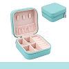 Square PU Leather Jewelry Set Box PAAG-PW0012-05A-1