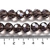 Electroplate Transparent Glass Beads Strands EGLA-A035-T10mm-A13-4