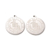 Non-Tarnish 304 Stainless Steel Pendants LS-STAS-A074-03C-P-2