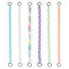 6Pcs 6 Colors Plastic Cable Chain Bag Strap FIND-WR0002-37-1