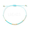 Bohemian Glass Seed Bead Braided Bracelets WO6368-6-1