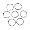 Tarnish Resistant 304 Stainless Steel Open Jump Rings STAS-J013-14xx1.2mm-01-1