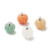 Natural Mixed Stone Charms PALLOY-JF01728-1