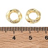 Brass Micro Pave Clear Cubic Zirconia European Beads CU-CBAC675-10G-2